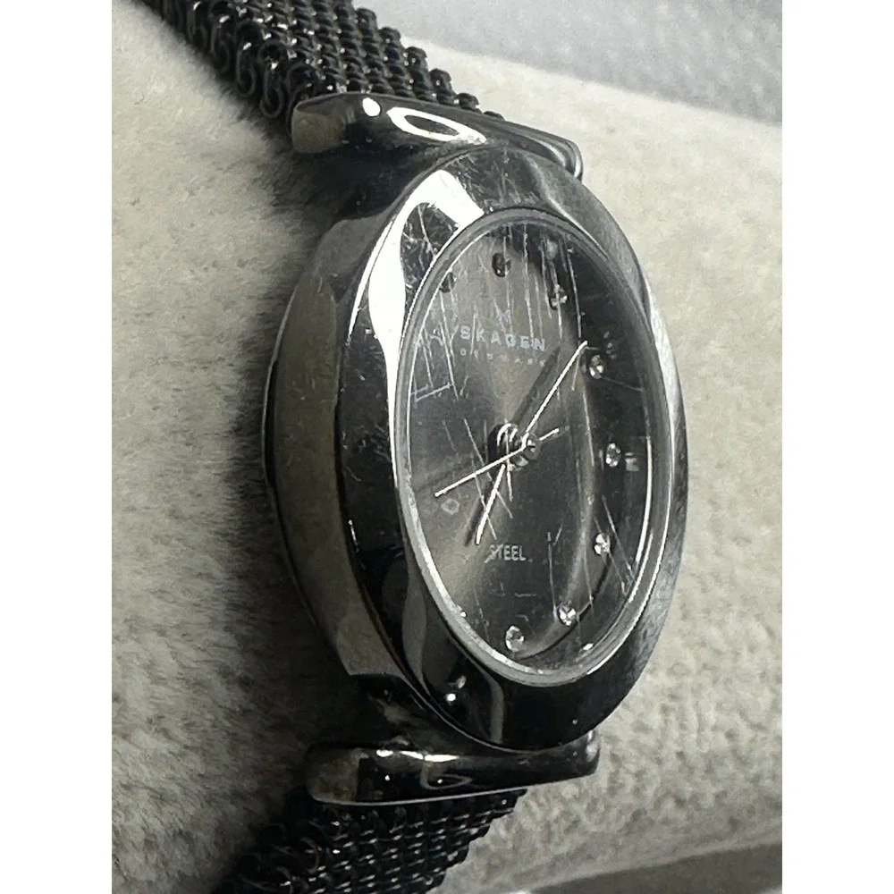 Skagen Steel 107SMSM1 New Battery Ladies Watch‎ 25MM 6